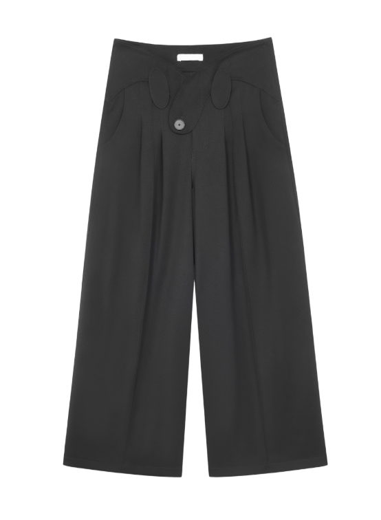 Vanguardia Triple Waistline Paneling Sagging Cotton Sweatpants
