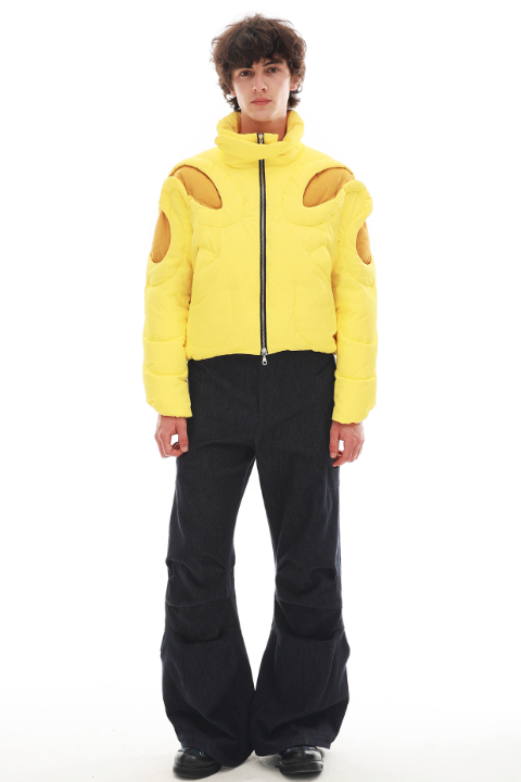 Vanguardia Triple Waistline Paneling Sagging Cotton Sweatpants