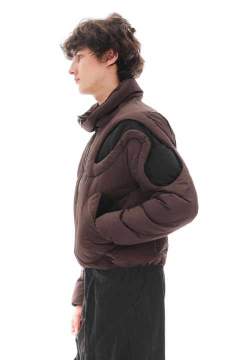 Vanguardia Triple Waistline Paneling Sagging Cotton Sweatpants