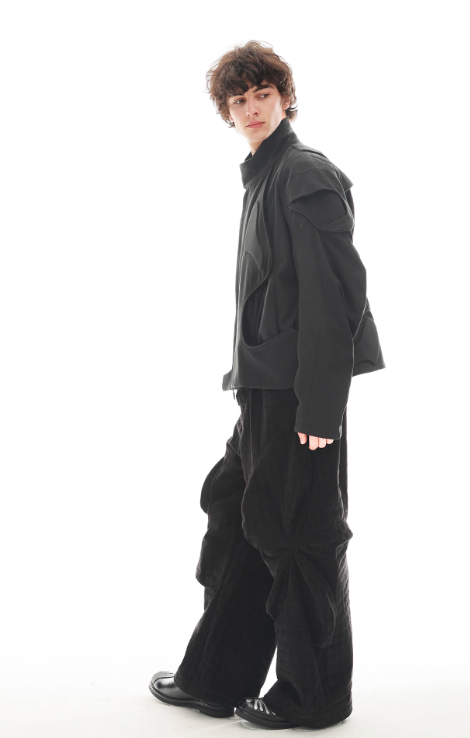 54A0-EP01 Pleated Armor Motorcycle Jacket