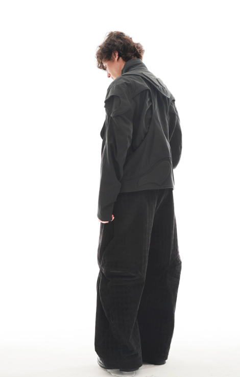 54A0-EP01 Pleated Armor Motorcycle Jacket