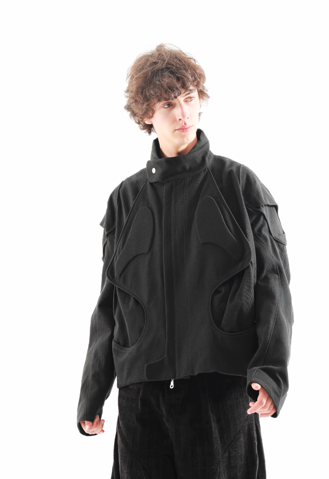 54A0-EP01 Pleated Armor Motorcycle Jacket