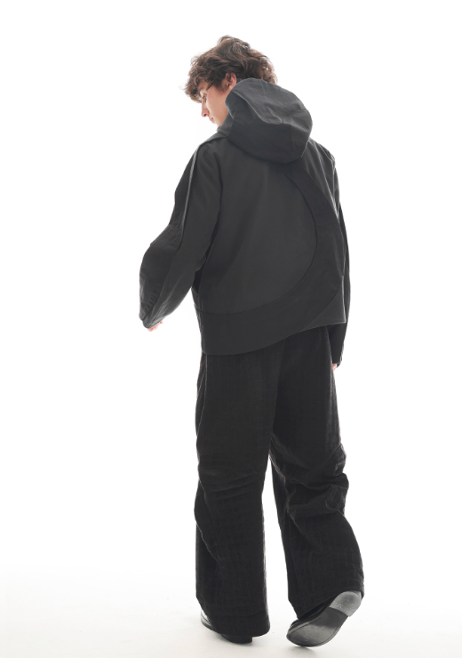 Vanguardia Triple Waistline Paneling Sagging Cotton Sweatpants
