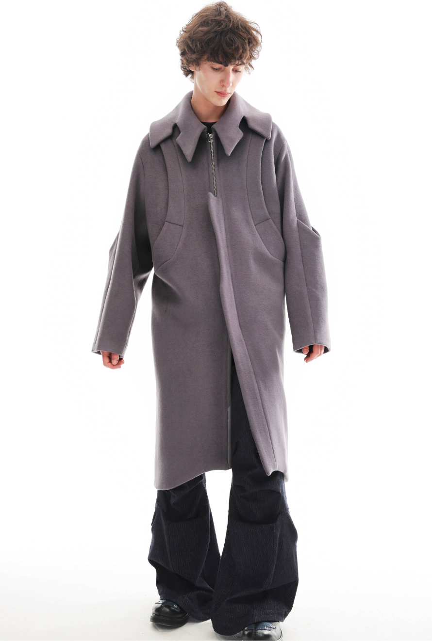 Vanguardia Triple Waistline Paneling Sagging Cotton Sweatpants