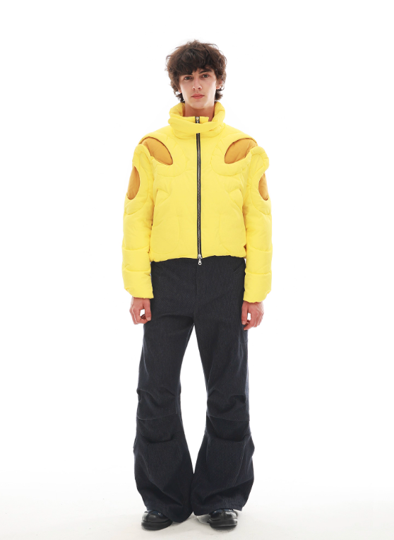 Vanguardia Triple Waistline Paneling Sagging Cotton Sweatpants