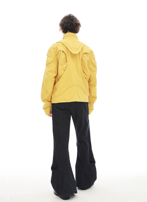 Vanguardia Triple Waistline Paneling Sagging Cotton Sweatpants