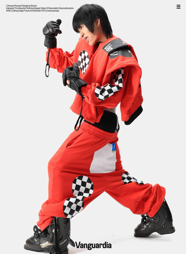 Vanguardia Triple Waistline Paneling Sagging Cotton Sweatpants