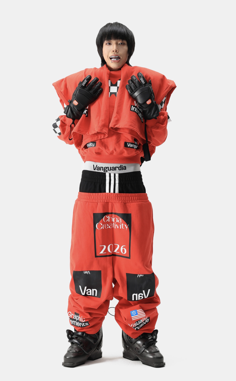 Vanguardia Triple Waistline Paneling Sagging Cotton Sweatpants
