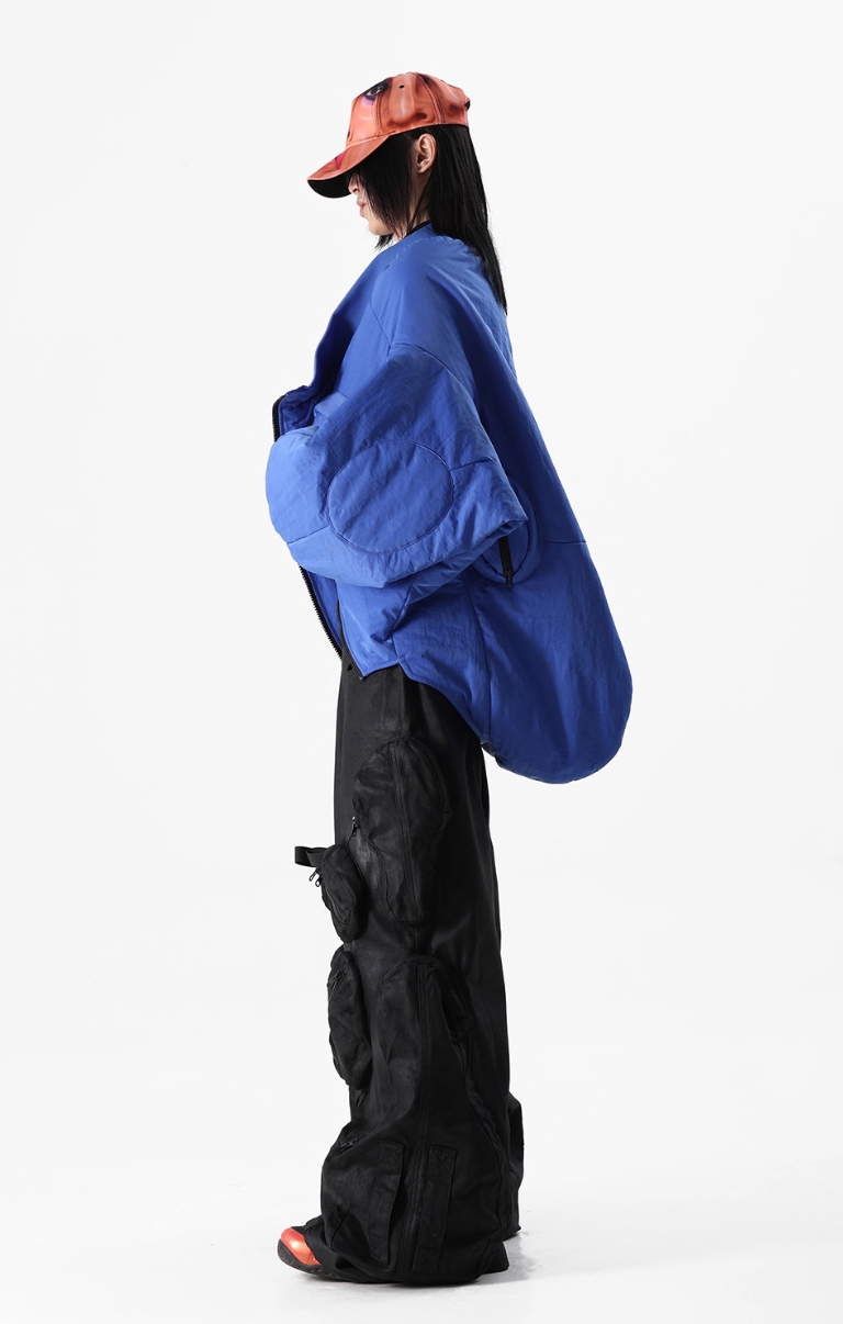 Vanguardia Triple Waistline Paneling Sagging Cotton Sweatpants