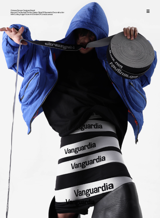 Vanguardia Triple Waistline Paneling Sagging Cotton Sweatpants