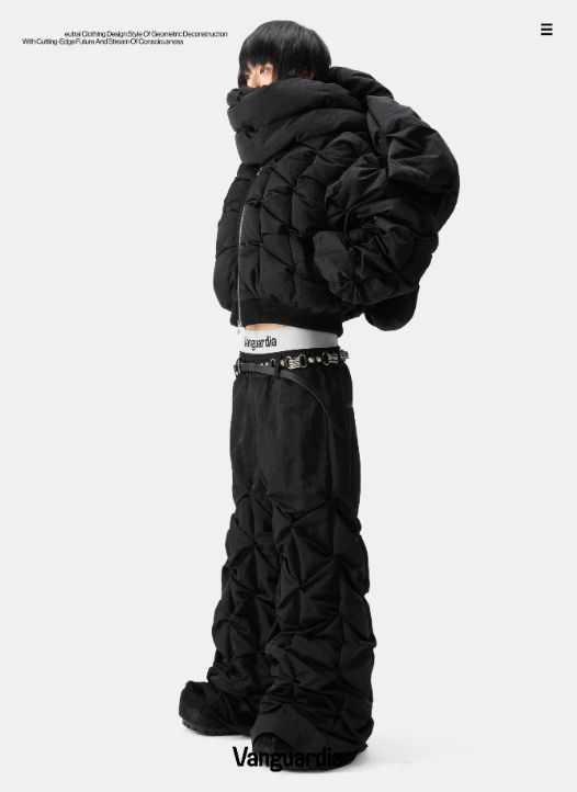 Vanguardia Triple Waistline Paneling Sagging Cotton Sweatpants