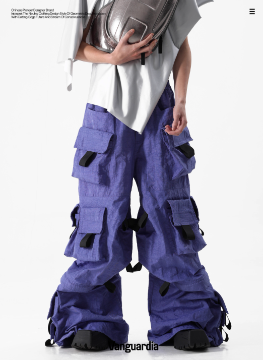 Vanguardia Wide-Leg Detachable Cargo Pants
