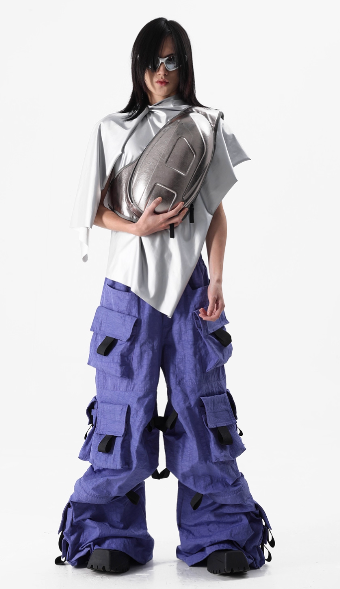 Vanguardia Wide-Leg Detachable Cargo Pants