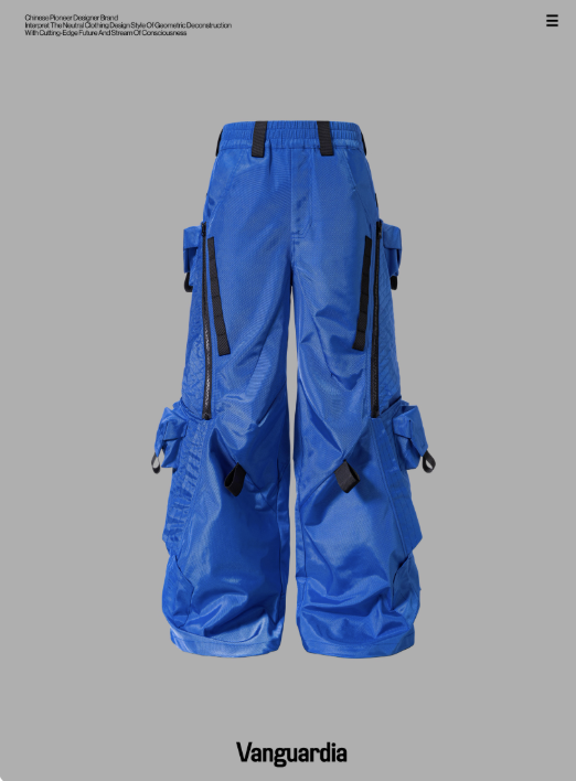 Vanguardia Triple Waistline Paneling Sagging Cotton Sweatpants