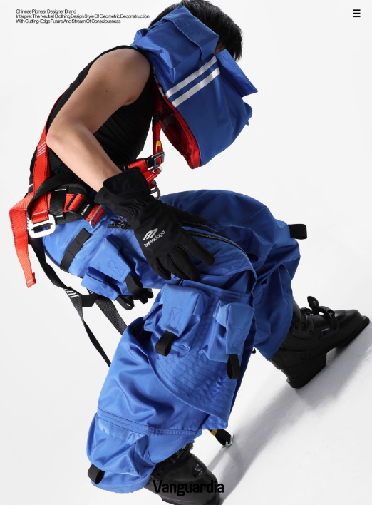 Vanguardia Triple Waistline Paneling Sagging Cotton Sweatpants