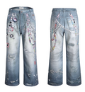 Vanguardia Triple Waistline Paneling Sagging Cotton Sweatpants