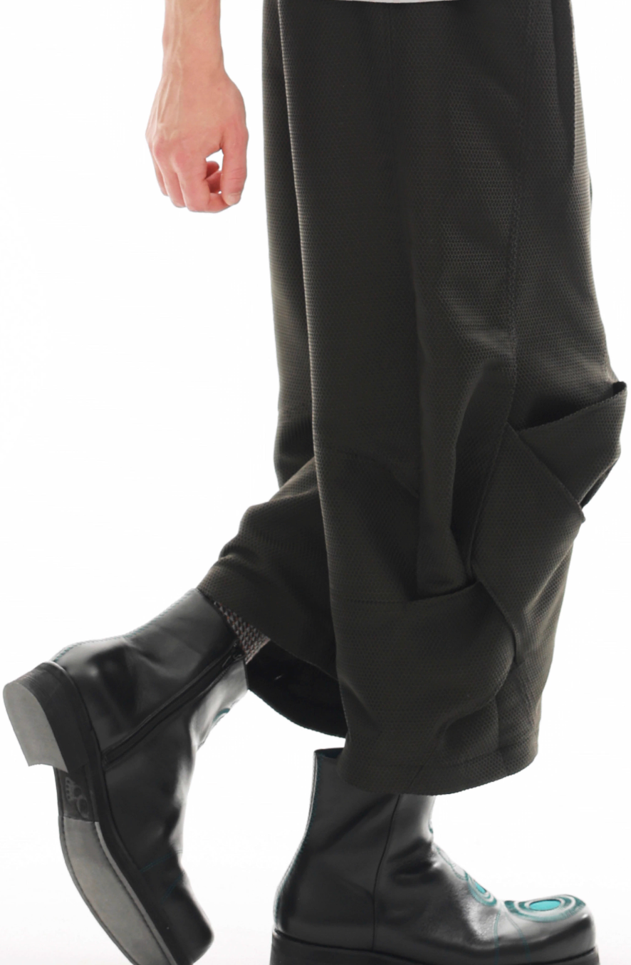 54A0×musaafeer Ankle Square Toe Boots