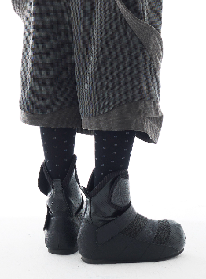 54A0×musaafeer Tortoise Shell Bamboo Boots
