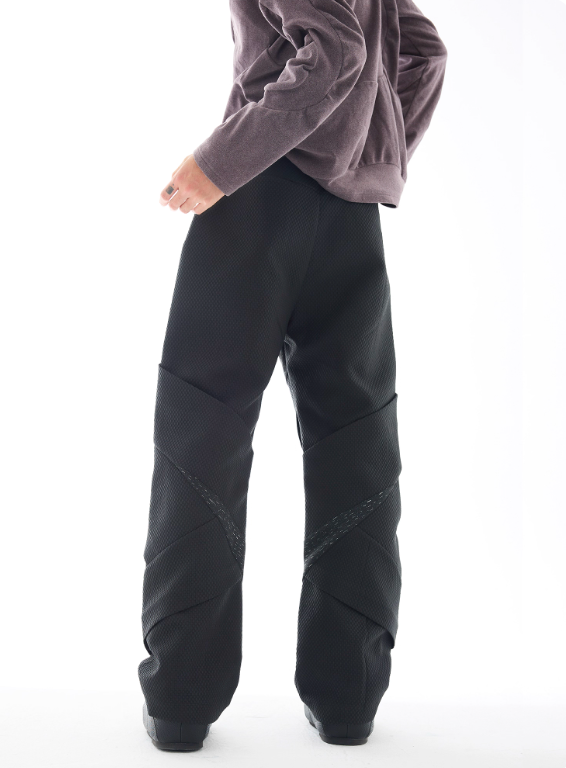 Vanguardia Triple Waistline Paneling Sagging Cotton Sweatpants
