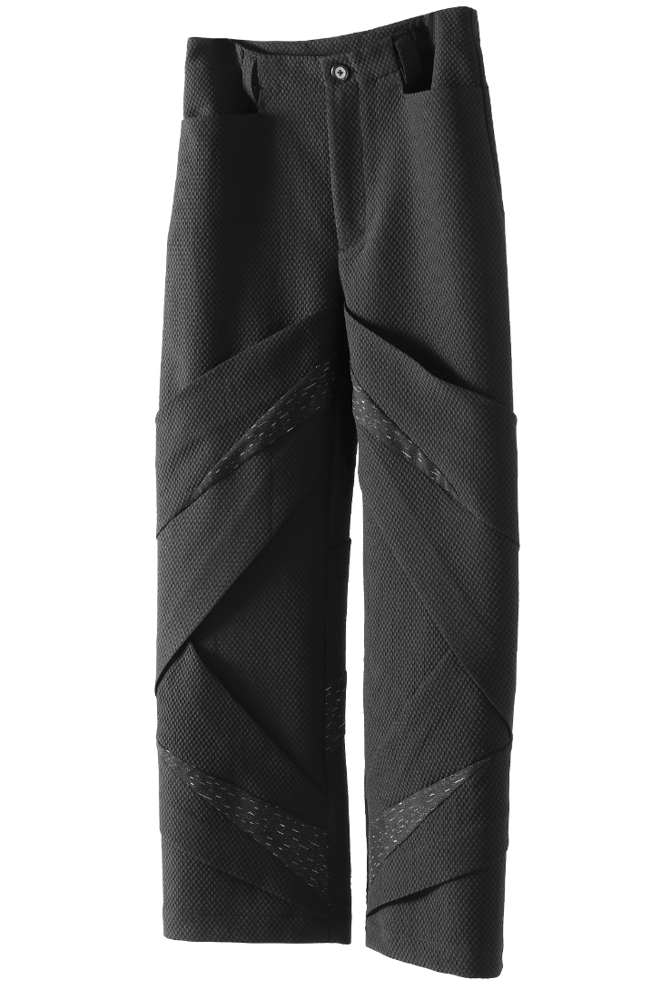 Vanguardia Triple Waistline Paneling Sagging Cotton Sweatpants
