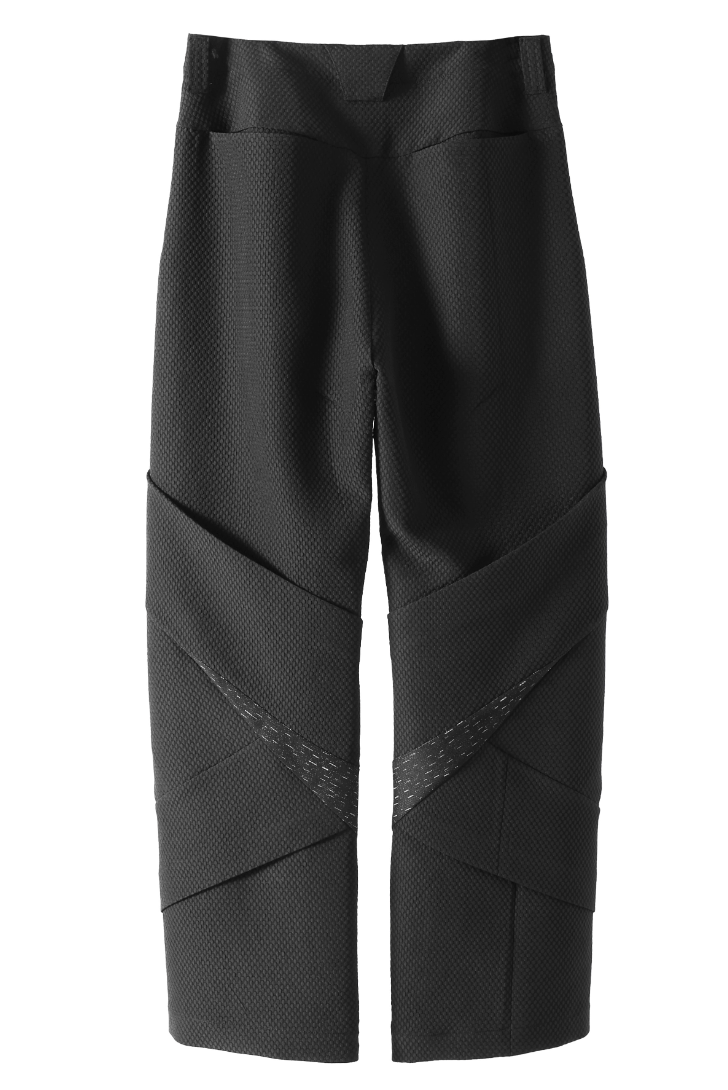 Vanguardia Triple Waistline Paneling Sagging Cotton Sweatpants