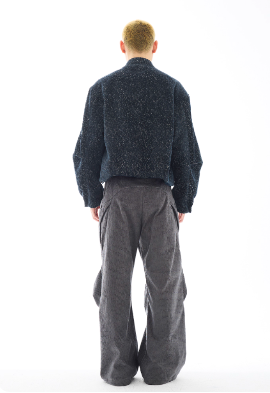 Vanguardia Triple Waistline Paneling Sagging Cotton Sweatpants
