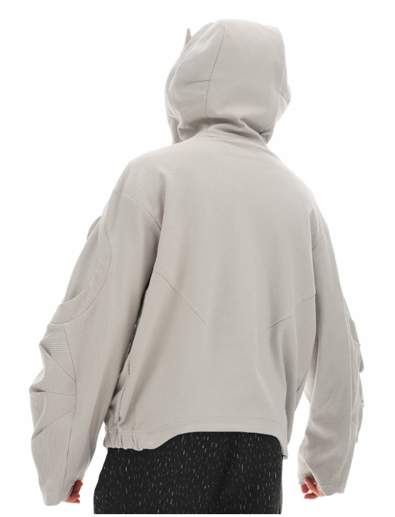 Vanguardia Triple Waistline Paneling Sagging Cotton Sweatpants