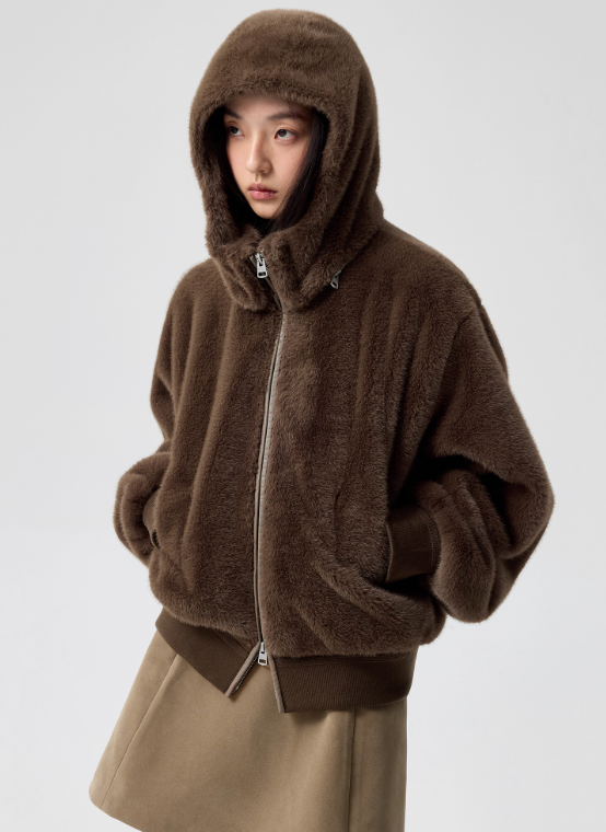 Simple Project Detachable Fur Coat