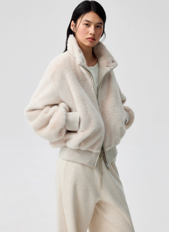 Simple Project Detachable Fur Coat