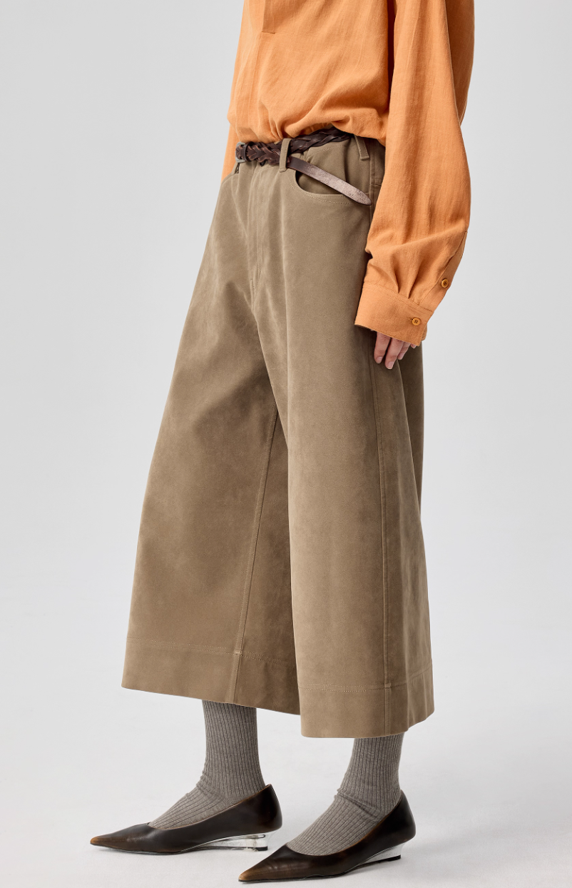 Vanguardia Triple Waistline Paneling Sagging Cotton Sweatpants