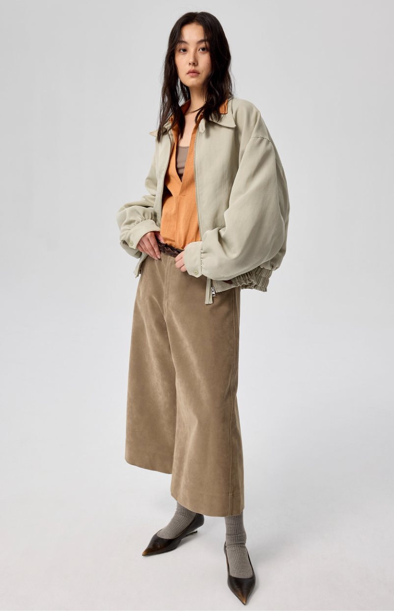 Vanguardia Triple Waistline Paneling Sagging Cotton Sweatpants