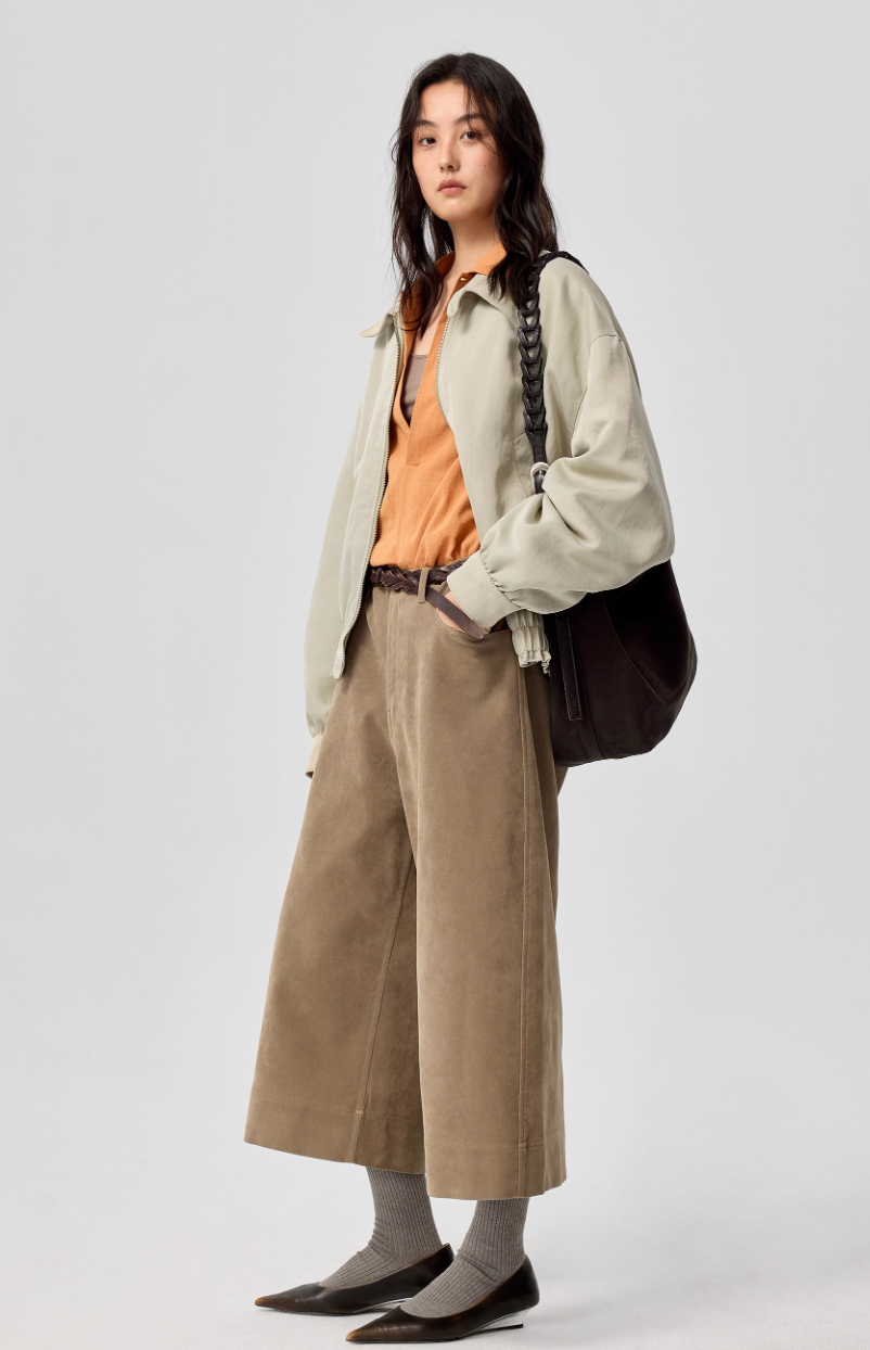 Vanguardia Triple Waistline Paneling Sagging Cotton Sweatpants