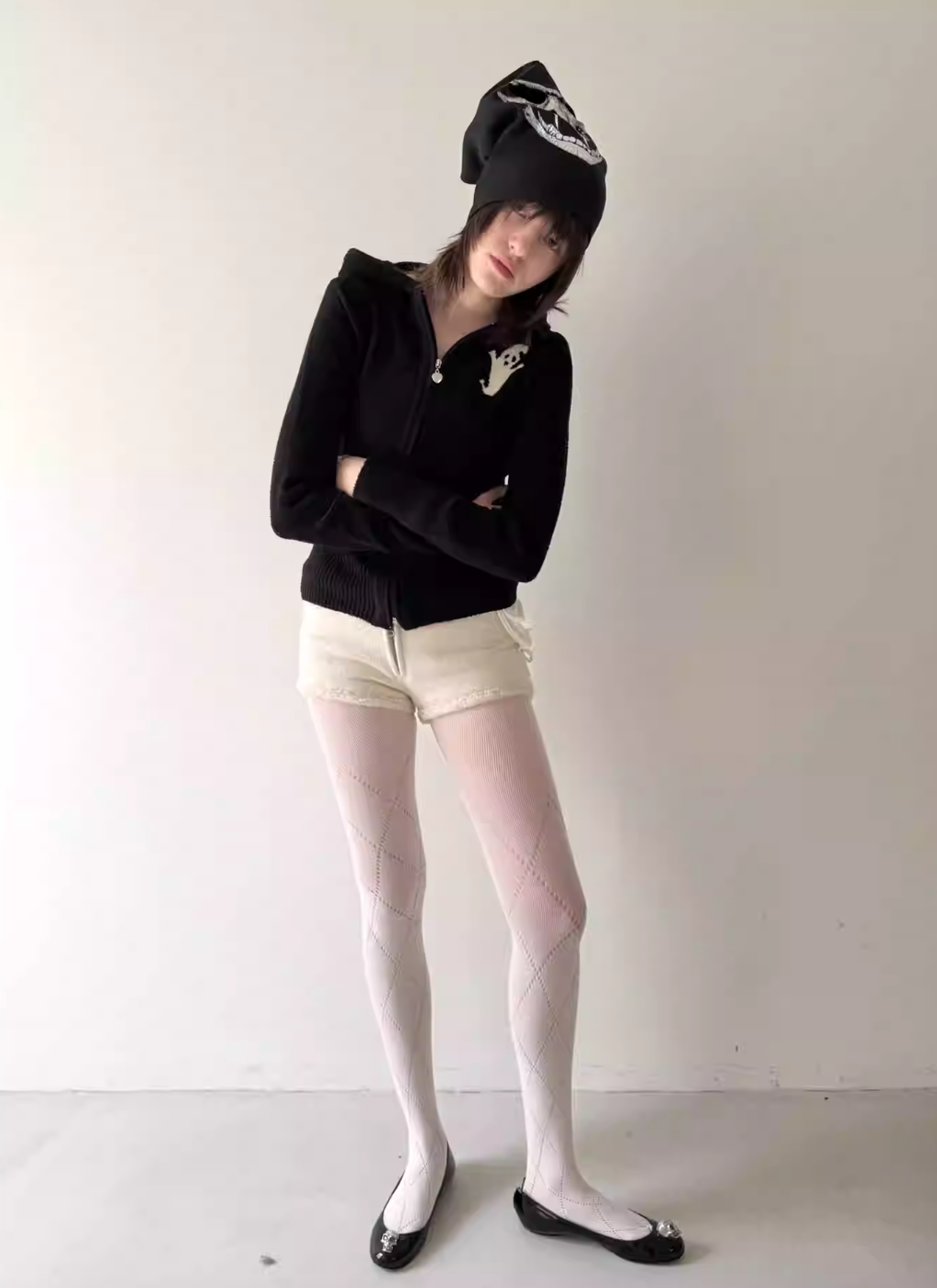 Vanguardia Triple Waistline Paneling Sagging Cotton Sweatpants