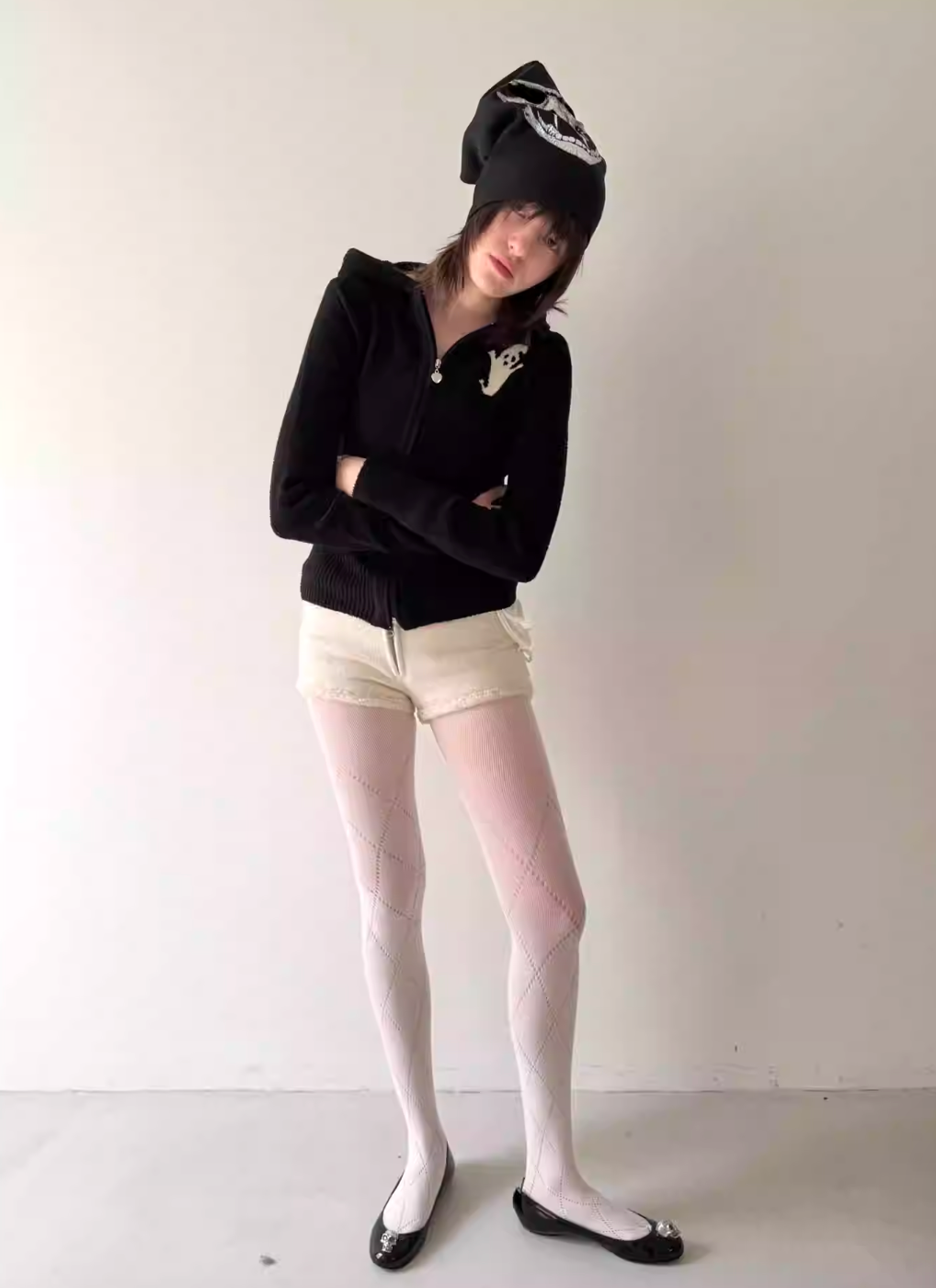 Vanguardia Triple Waistline Paneling Sagging Cotton Sweatpants