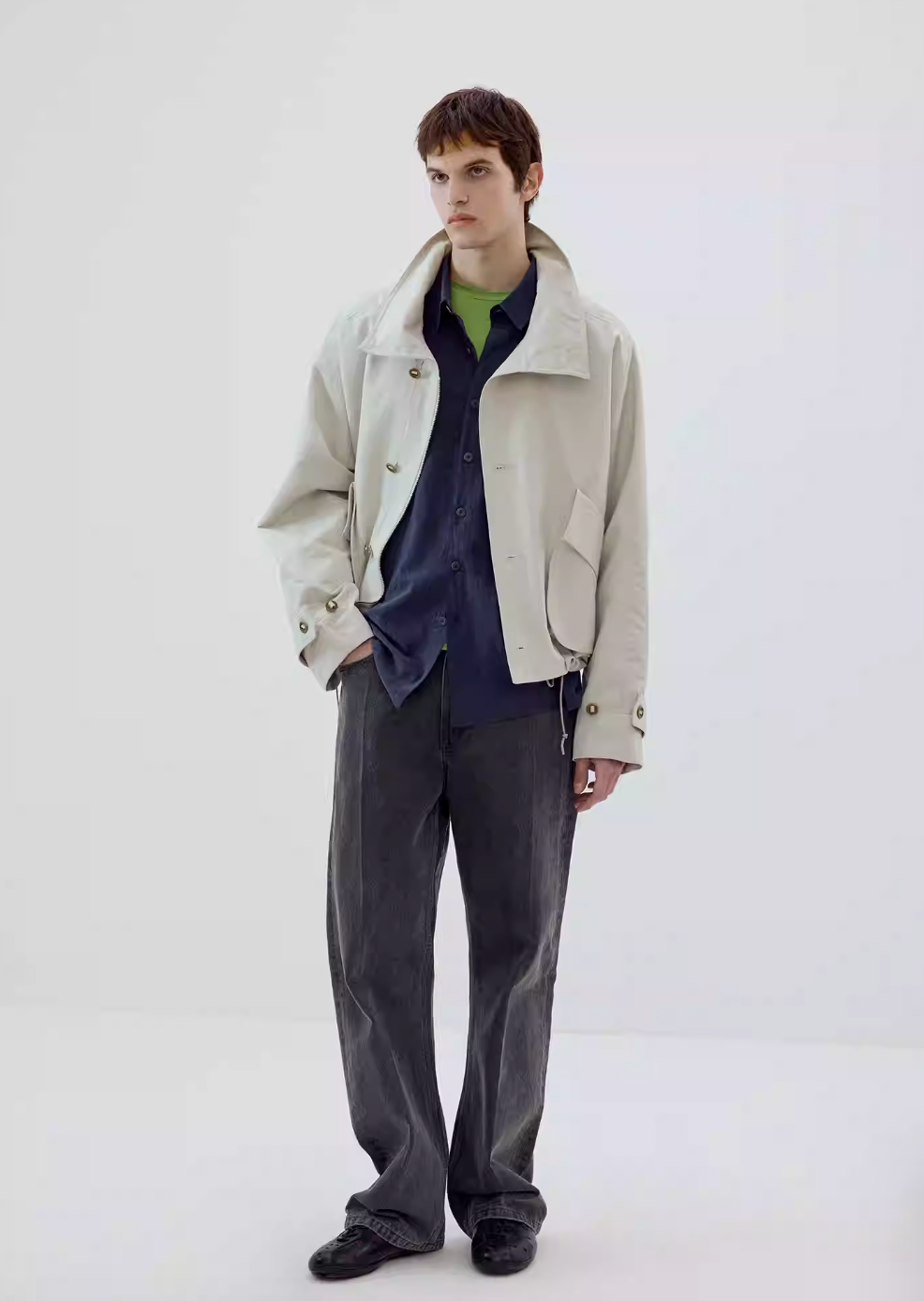 Simple Project High-Neck Jacket