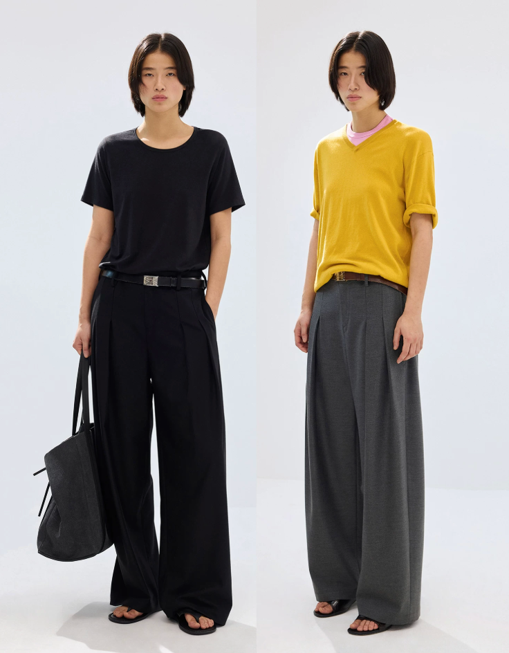 Simple Project Pleated Trousers
