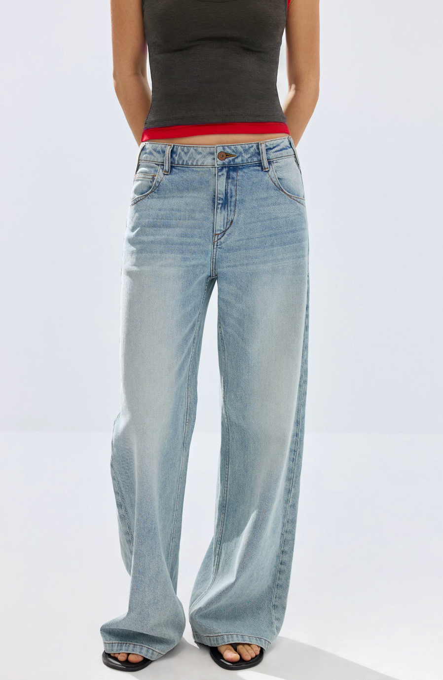 Simple Project Light Blue Wash Jeans