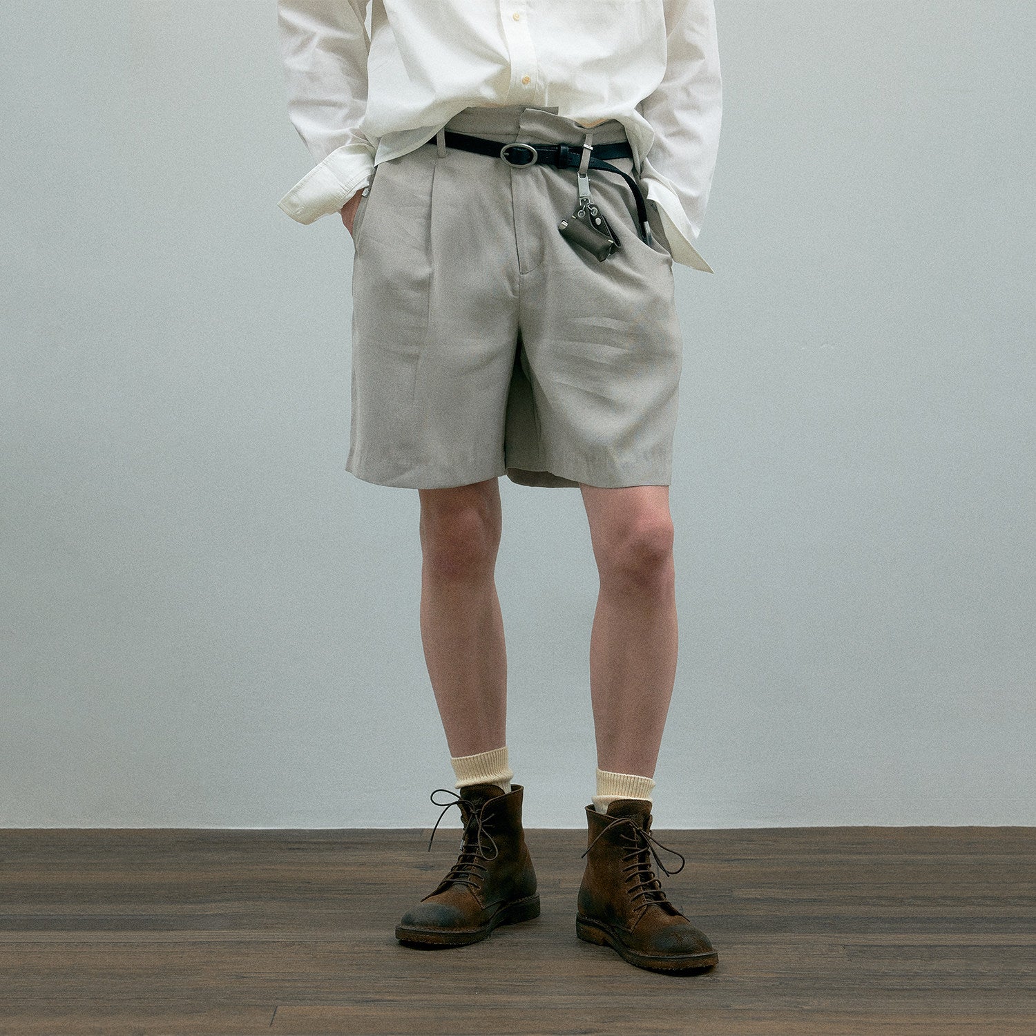 C2H4 Fold-over Tailored Shorts