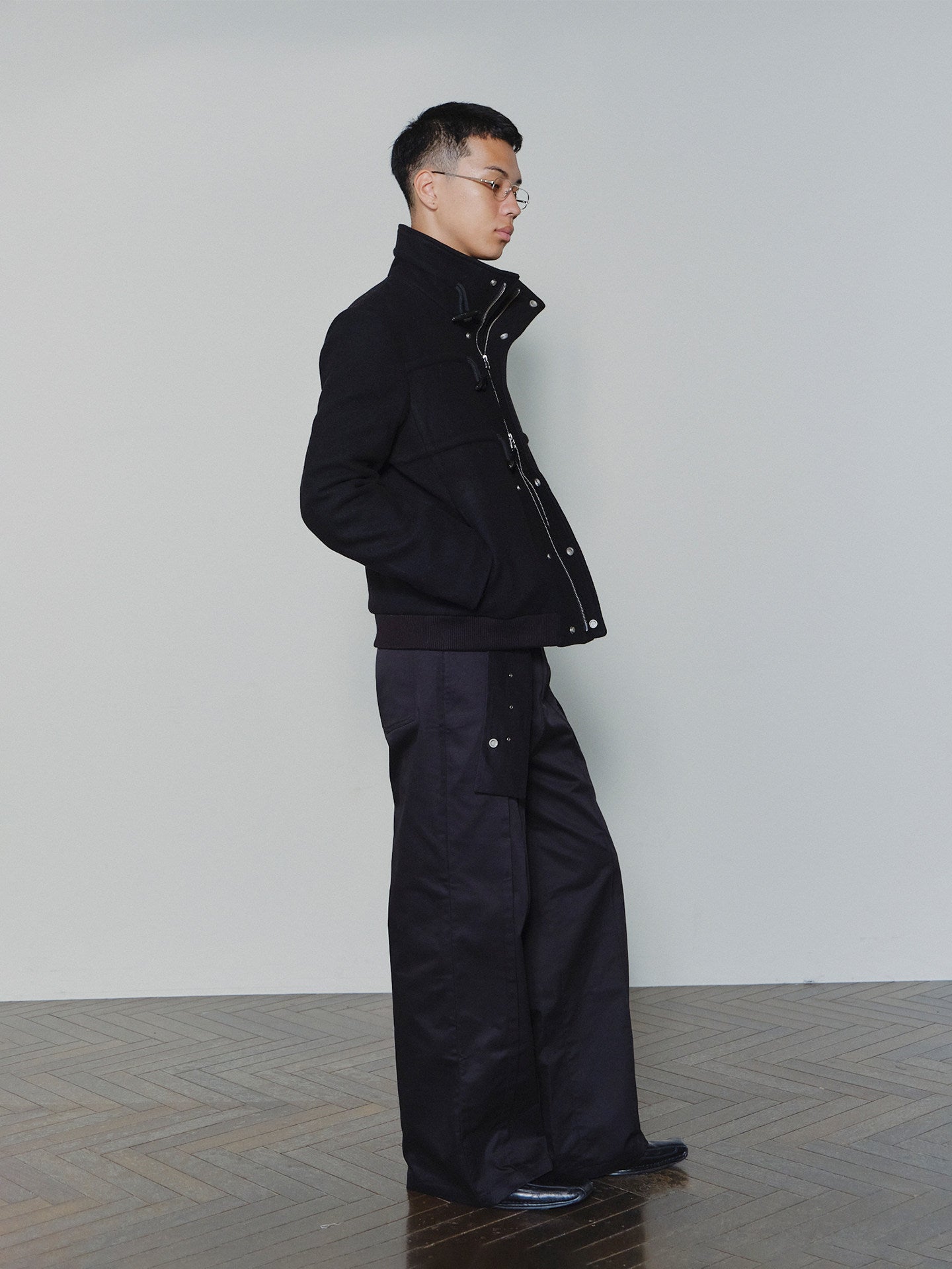 Sairenssei Rope-Linked Wool Coat