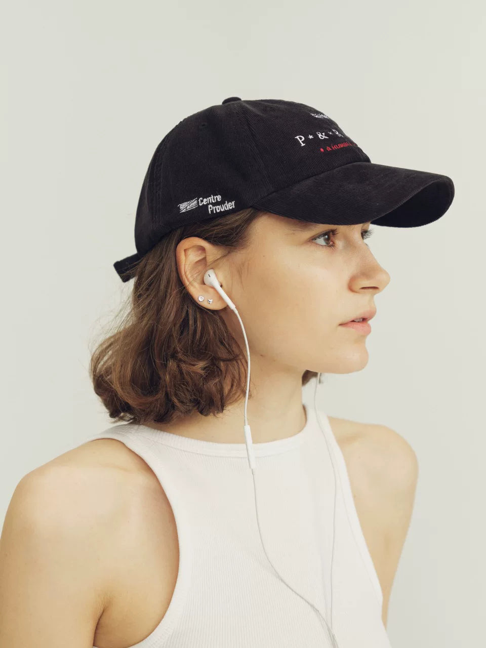 THE PROUDER ultra-fine ultra-soft corduroy embroidered baseball cap