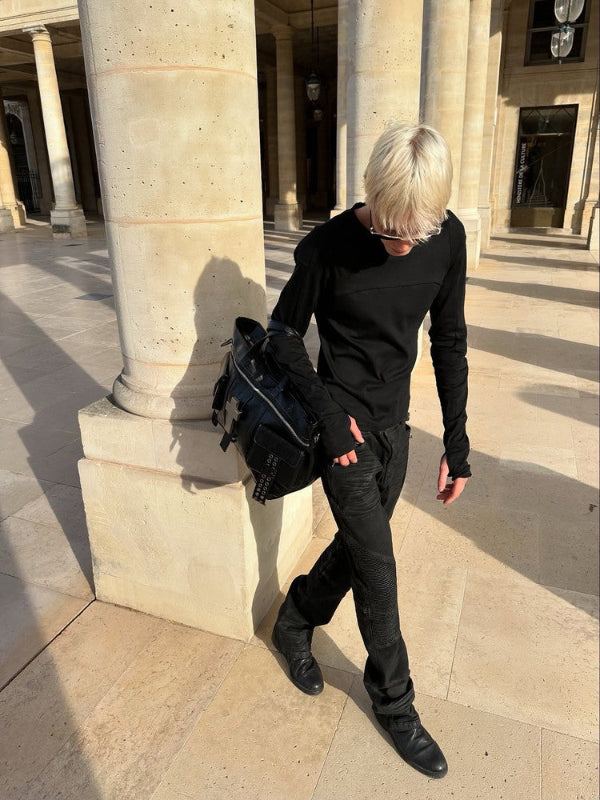REBEL WAVE25FW "" Cross Slim Fit Long-Sleeve