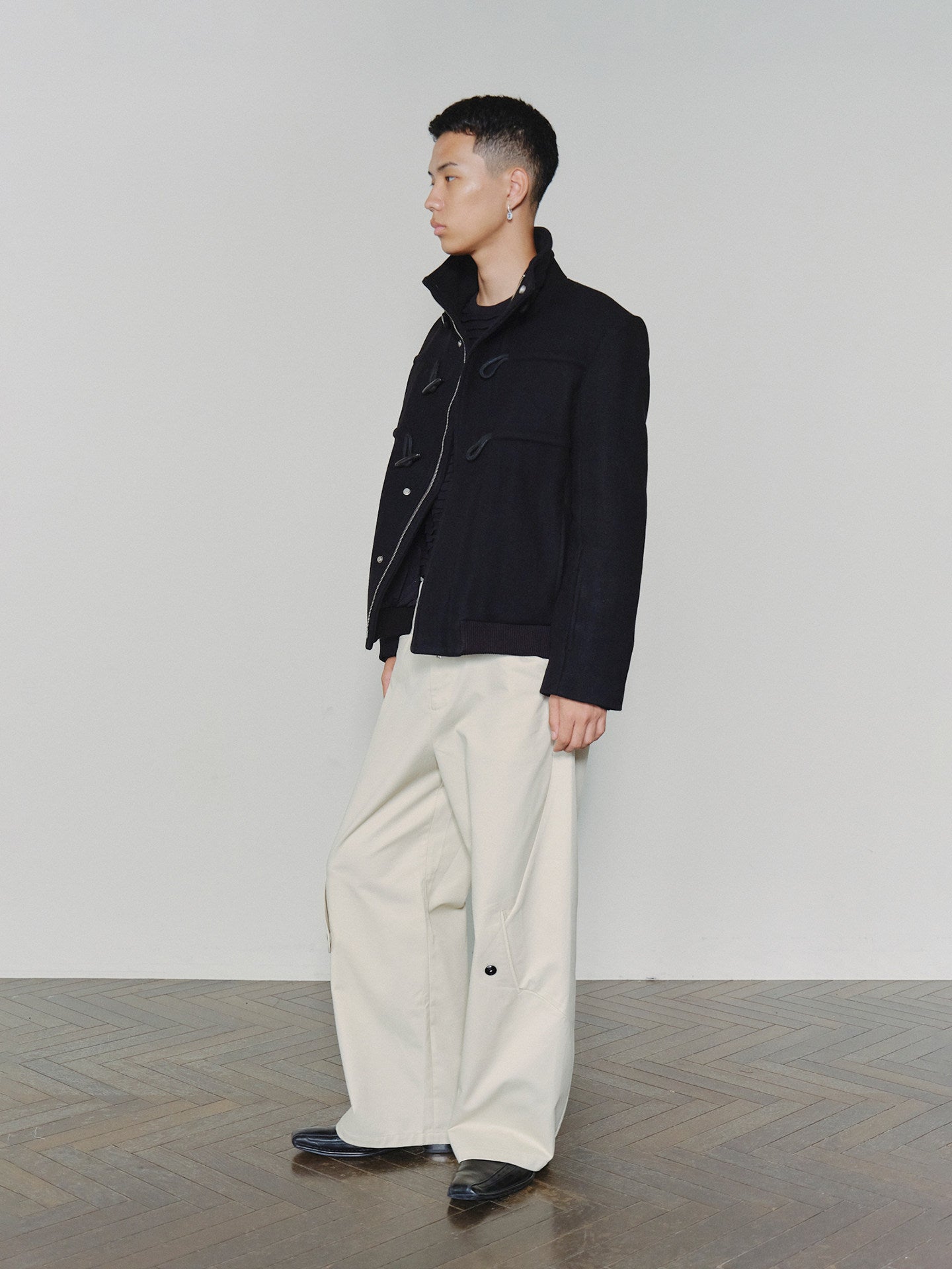 Sairenssei Rope-Linked Wool Coat