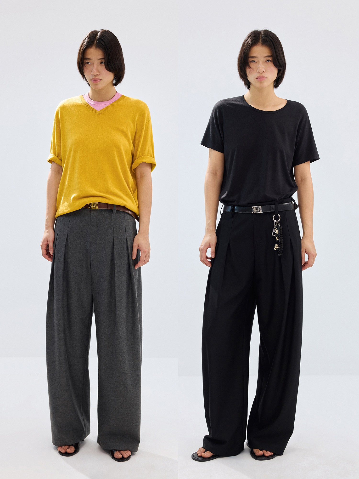 Simple Project Pleated Trousers