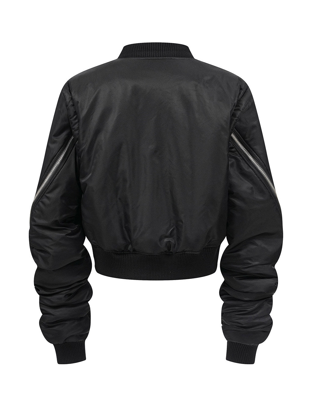 REBEL WAVE25FW "Ж" Shaped Zipper Oversized Sleeve Jacket