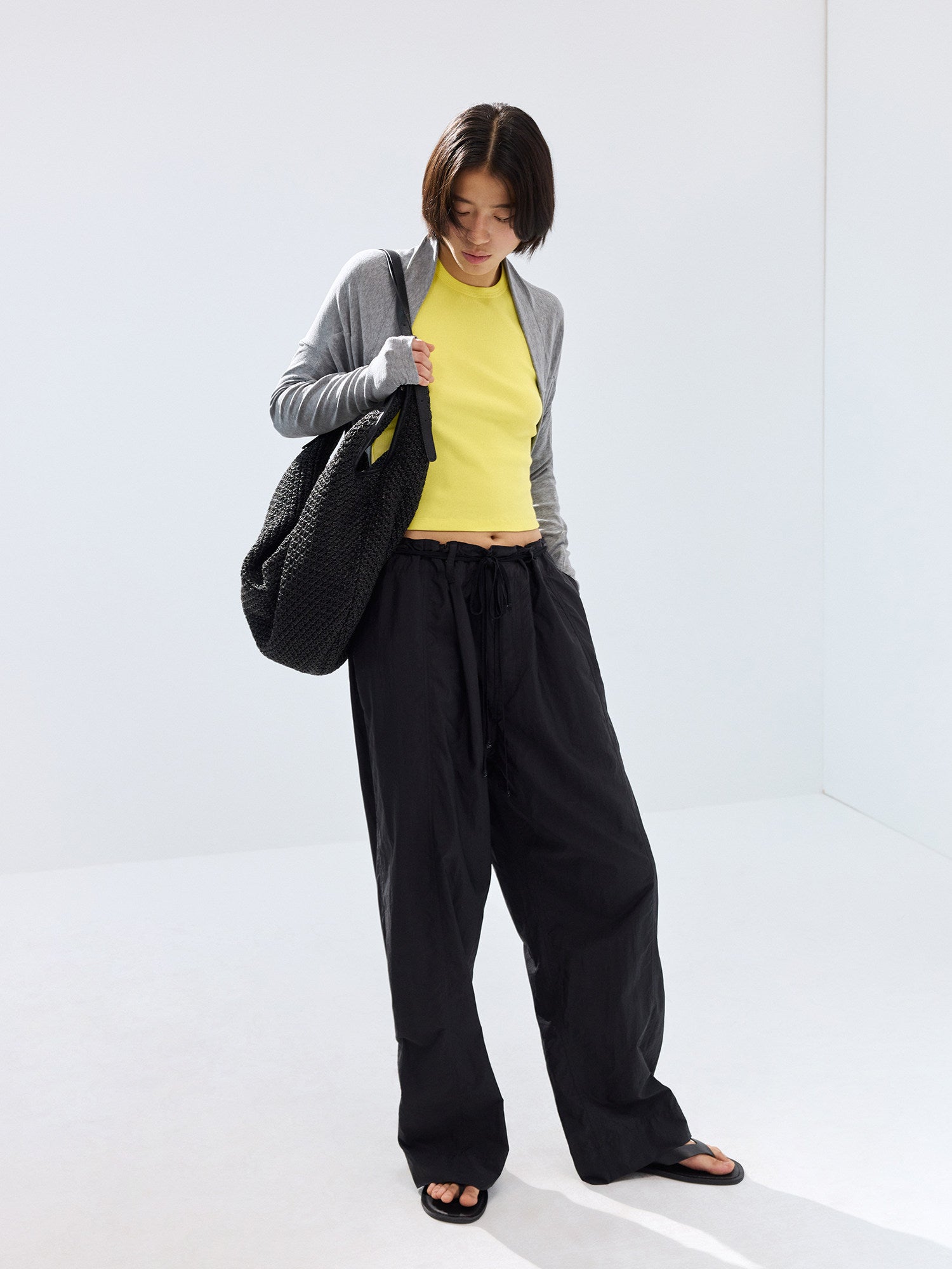 Simple Project Nylon Kendo Trousers