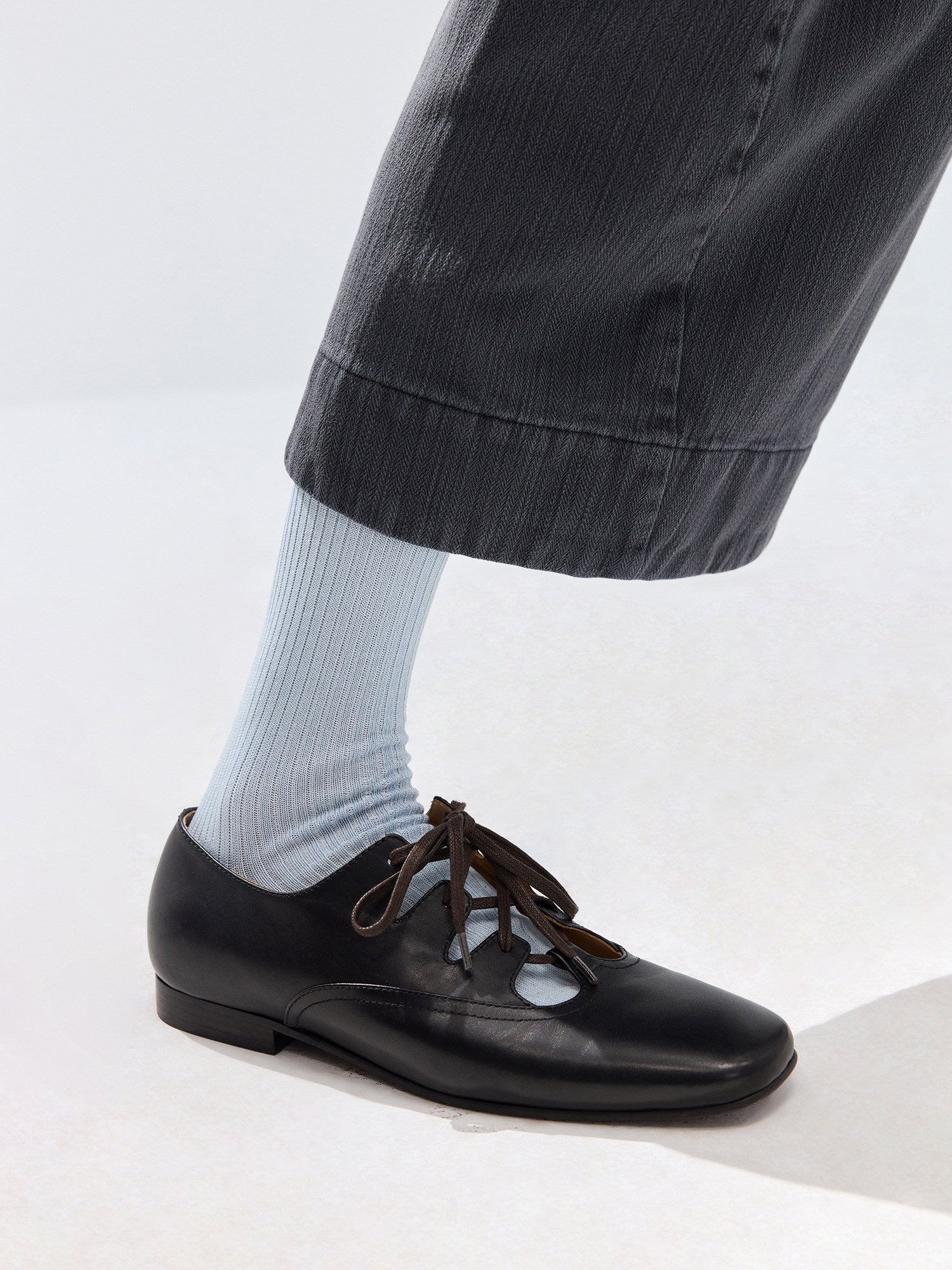Simple Project Ballet-style Leather Shoes