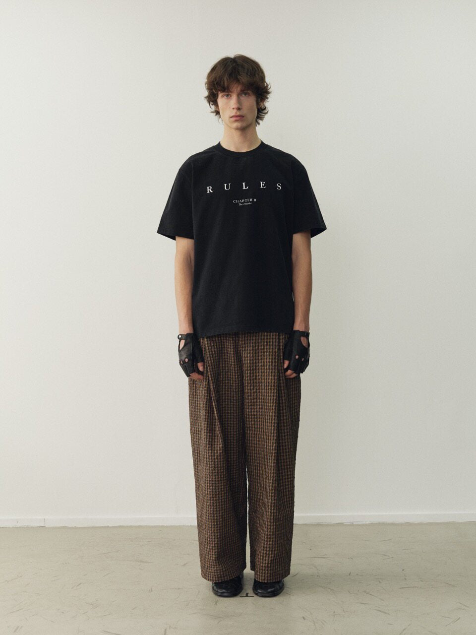 THE PROUDER black "RULES" print T-shirt
