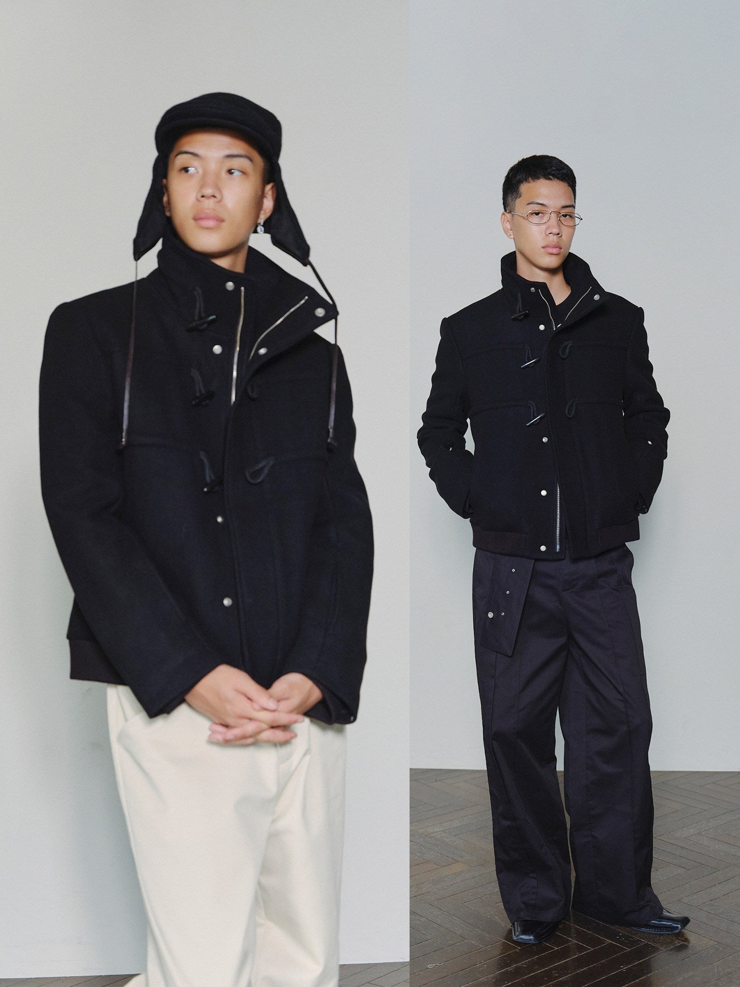 Sairenssei Rope-Linked Wool Coat