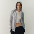 THE PROUDER Choi Ranjun's linen-blend zippered hooded sun protection suit