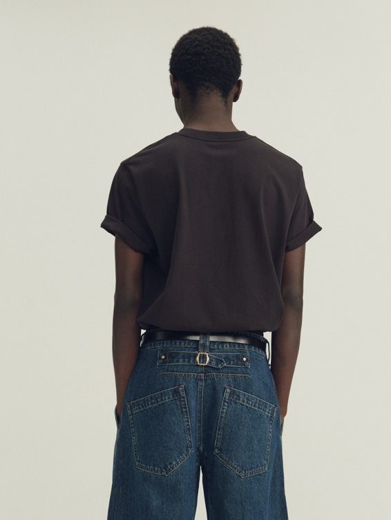 THE PROUDER Enzyme Wash Distressed Printed T-Shirt